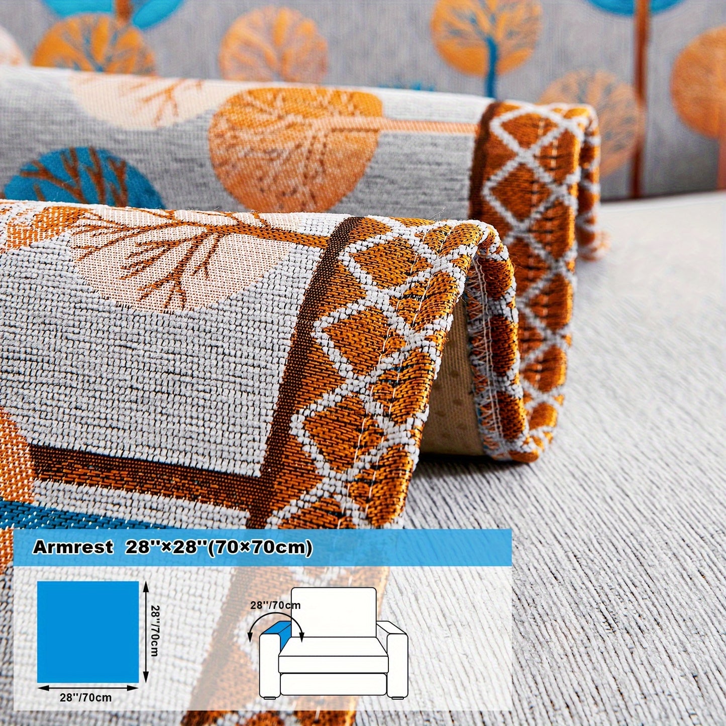Bohemian Style Chenille Sofa Abdeckung