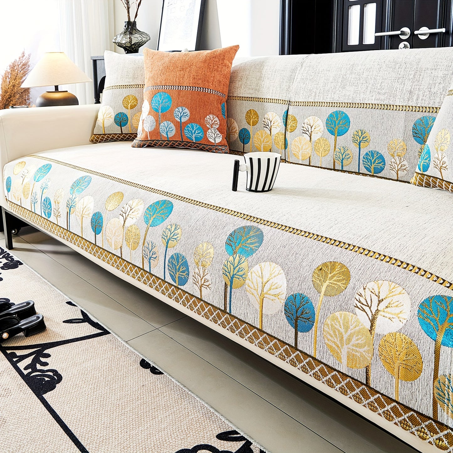 Bohemian Style Chenille Sofa Abdeckung