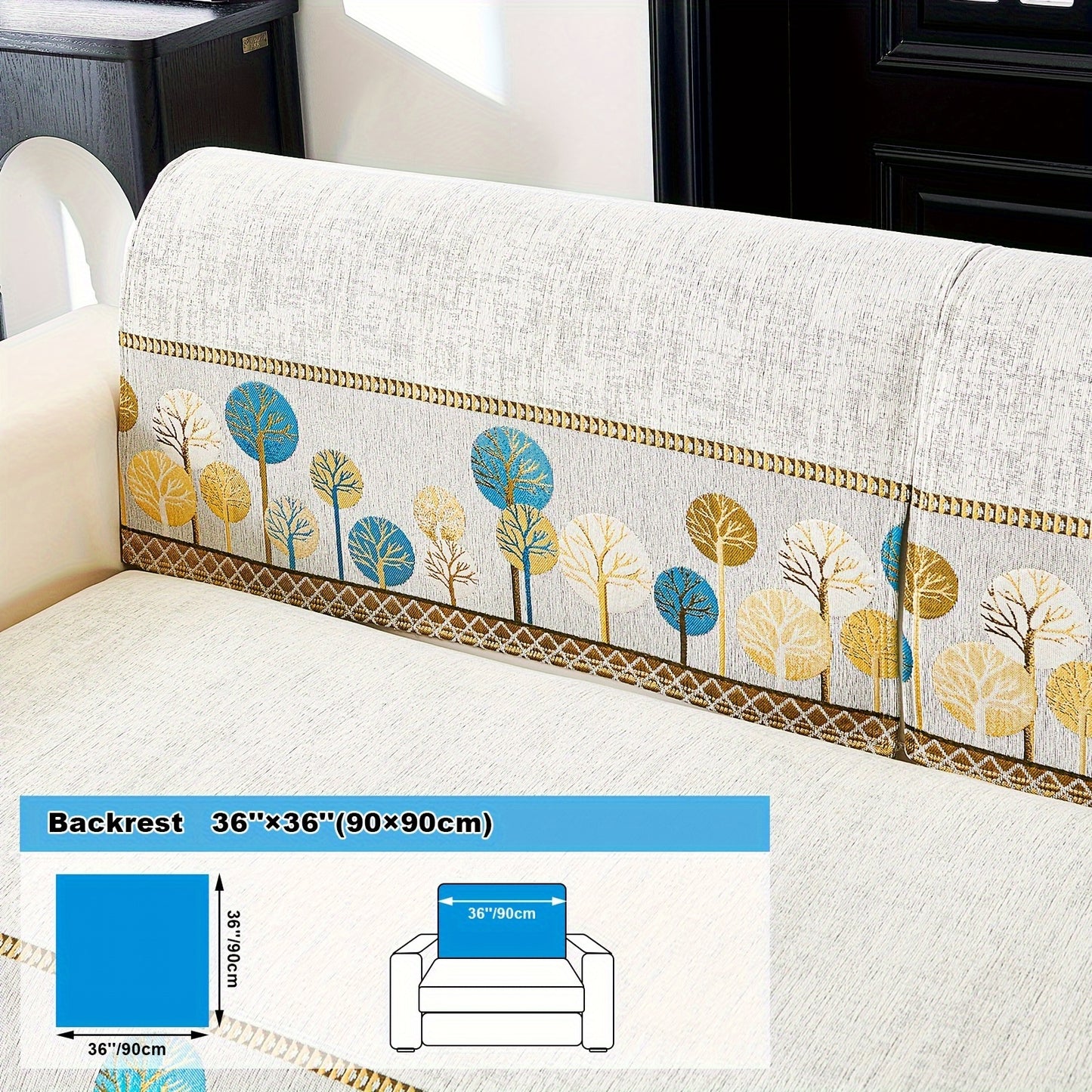 Bohemian Style Chenille Sofa Abdeckung