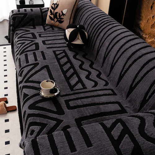 luxuriöser, rutschfester Sofaschoner im böhmischen Stil