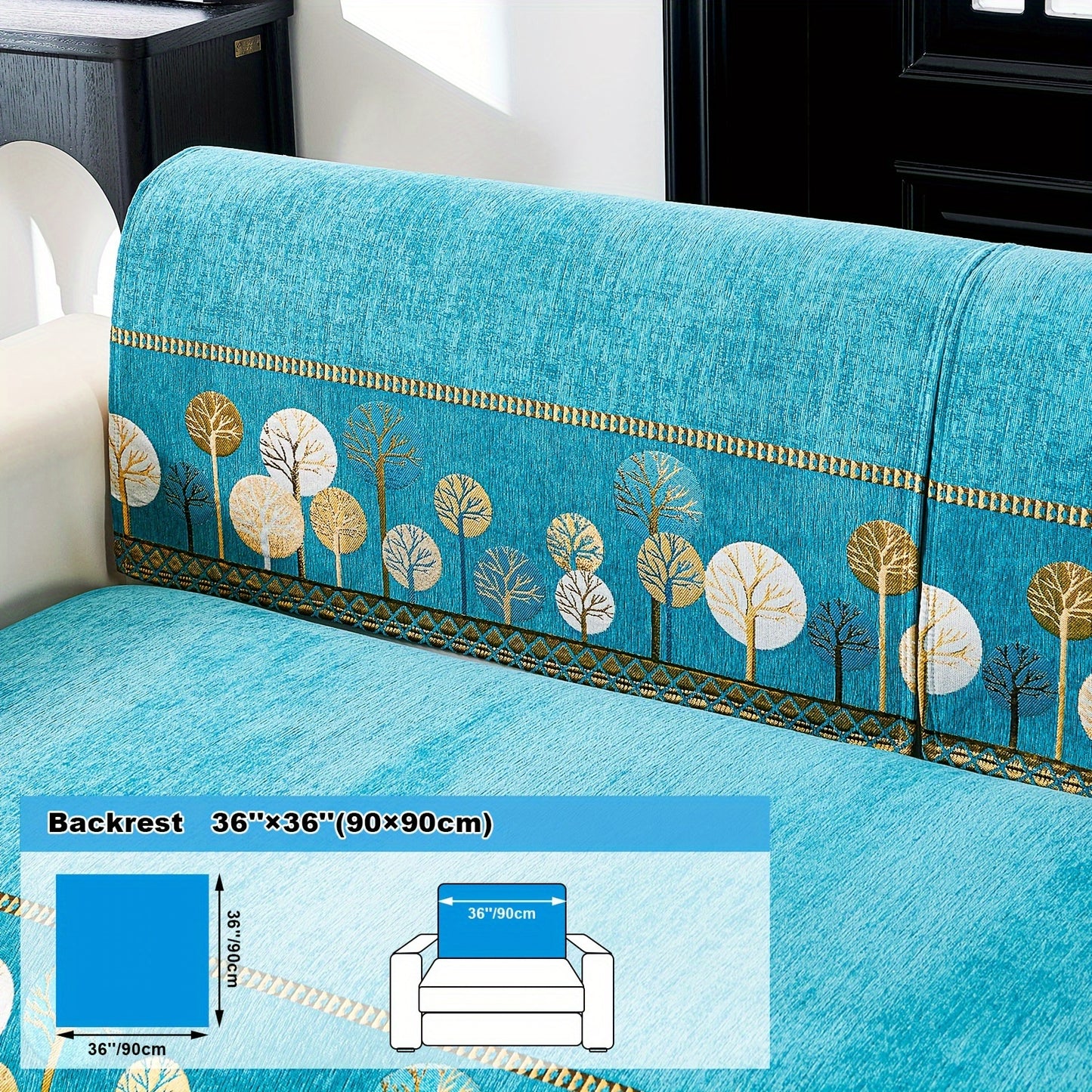 Bohemian Style Chenille Sofa Abdeckung