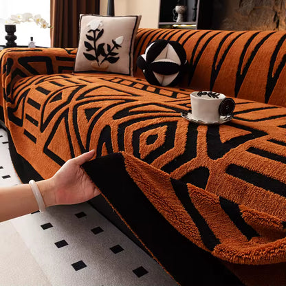luxuriöser, rutschfester Sofaschoner im böhmischen Stil