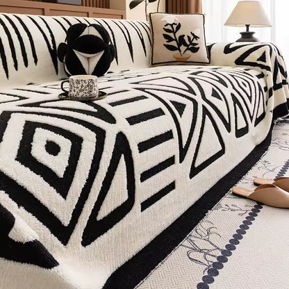 luxuriöser, rutschfester Sofaschoner im böhmischen Stil