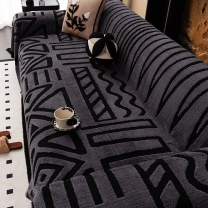 luxuriöser, rutschfester Sofaschoner im böhmischen Stil