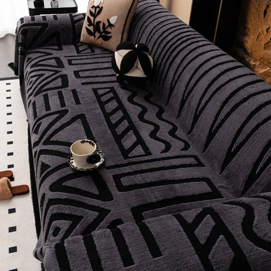 luxuriöser, rutschfester Sofaschoner im böhmischen Stil
