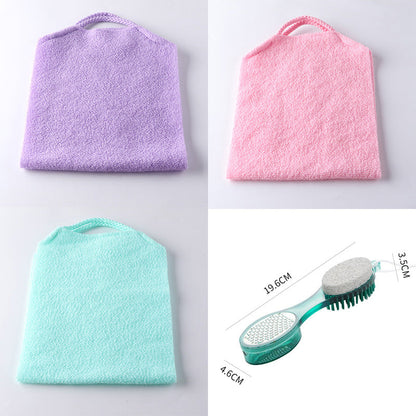 Badetuch-Set mit Peeling
